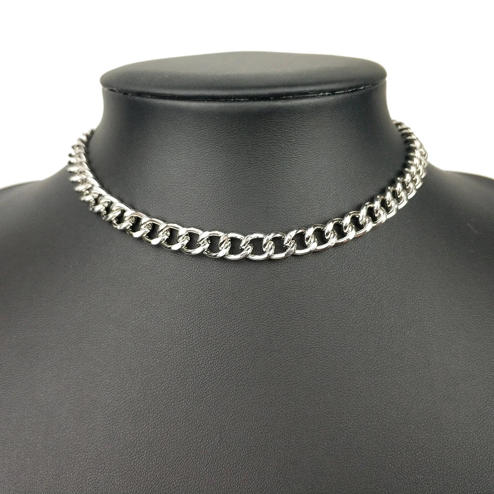 Fashion  Blade Chain on Neck Choker Necklace Women Sexy Flat Snake Chain Jewelry Gift Clavicle Necklace