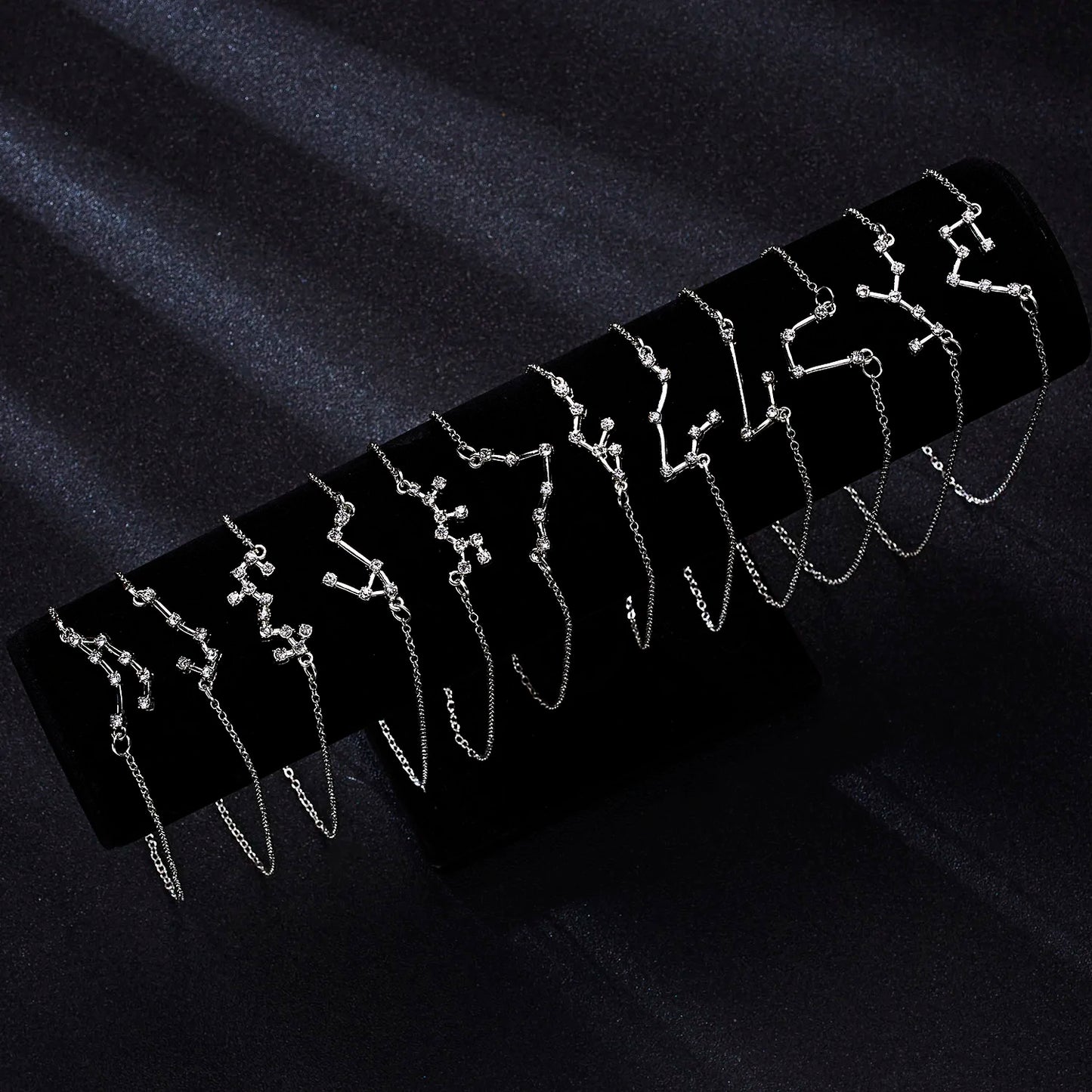 12 Constellation Zodiac Sign Necklace For Women Silver Color Jewelry Leo Aries Pendant Horoscope Necklace Chain Choker Gift