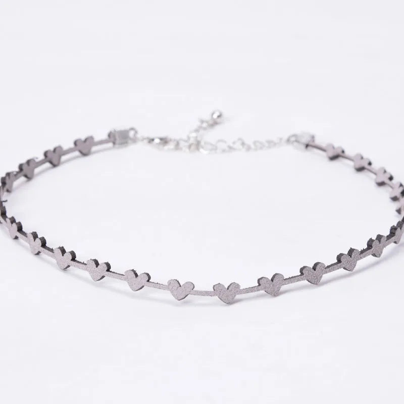 Necklace for Women Short Clavicle Lace Sexy Hearts Pearl Leaf Bow Butterfly Star Choker Lady Party Jewelry Girl Gift