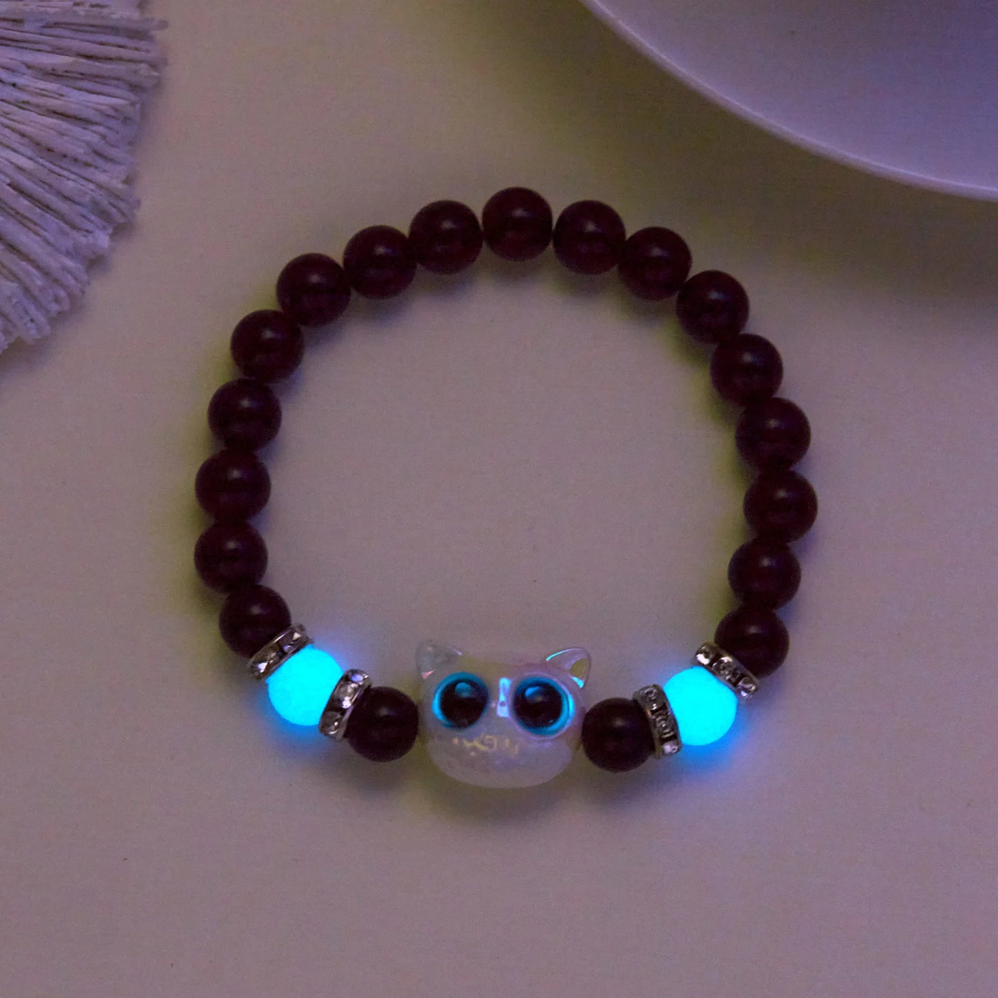 Gothic Fashion Black Cat Pendant Necklace for Women Cute Cartoon Resin 3D Animal Big Eye Kitten Choker Necklace Jewelry Gifts