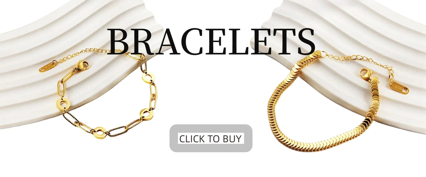 LUXUSTEEL Pendant Earnail Chain Bracelet Set Flower Shaped Stainless Steel Pendants Necklace Earring Sets Necklace Jewelry Gift