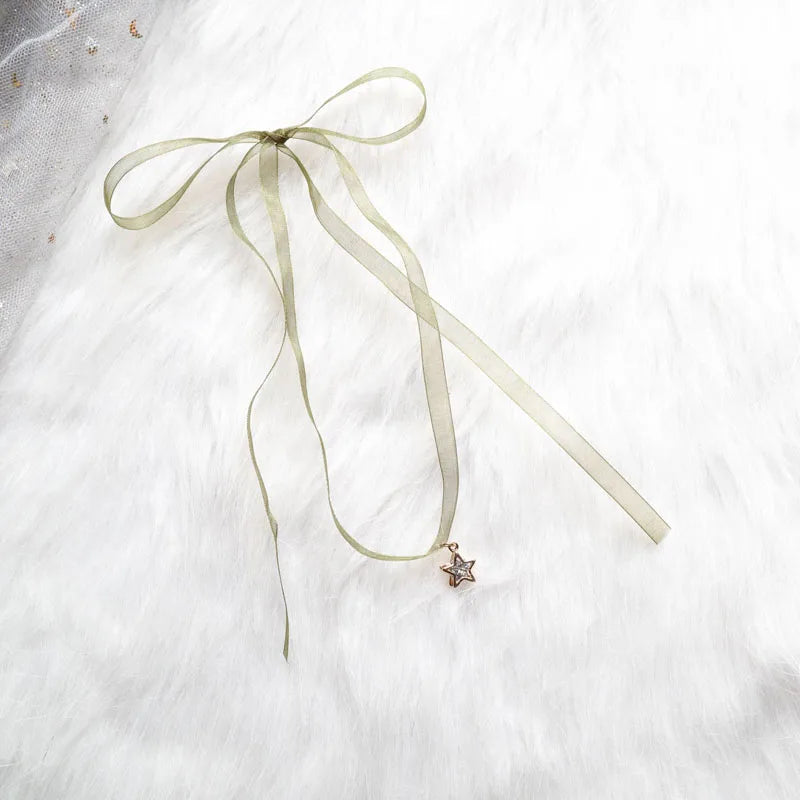 Necklace for Women Short Clavicle Lace Sexy Hearts Pearl Leaf Bow Butterfly Star Choker Lady Party Jewelry Girl Gift