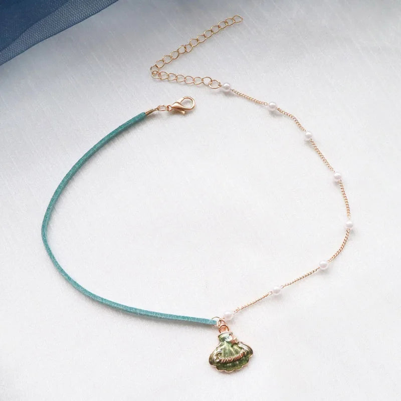 Necklace for Women Short Clavicle Lace Sexy Hearts Pearl Leaf Bow Butterfly Star Choker Lady Party Jewelry Girl Gift