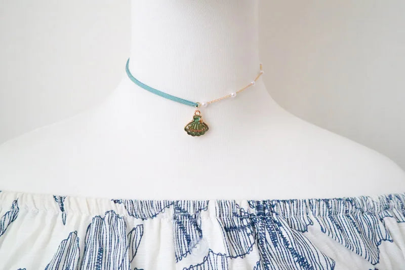 Necklace for Women Short Clavicle Lace Sexy Hearts Pearl Leaf Bow Butterfly Star Choker Lady Party Jewelry Girl Gift