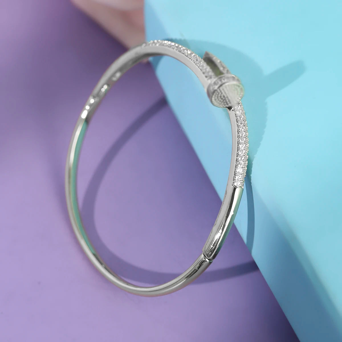 QYY Newest Copper with Zirconia Women's Bracelet Europe and United Daily Opening Bangles Holiday Show Jewelry Accessories