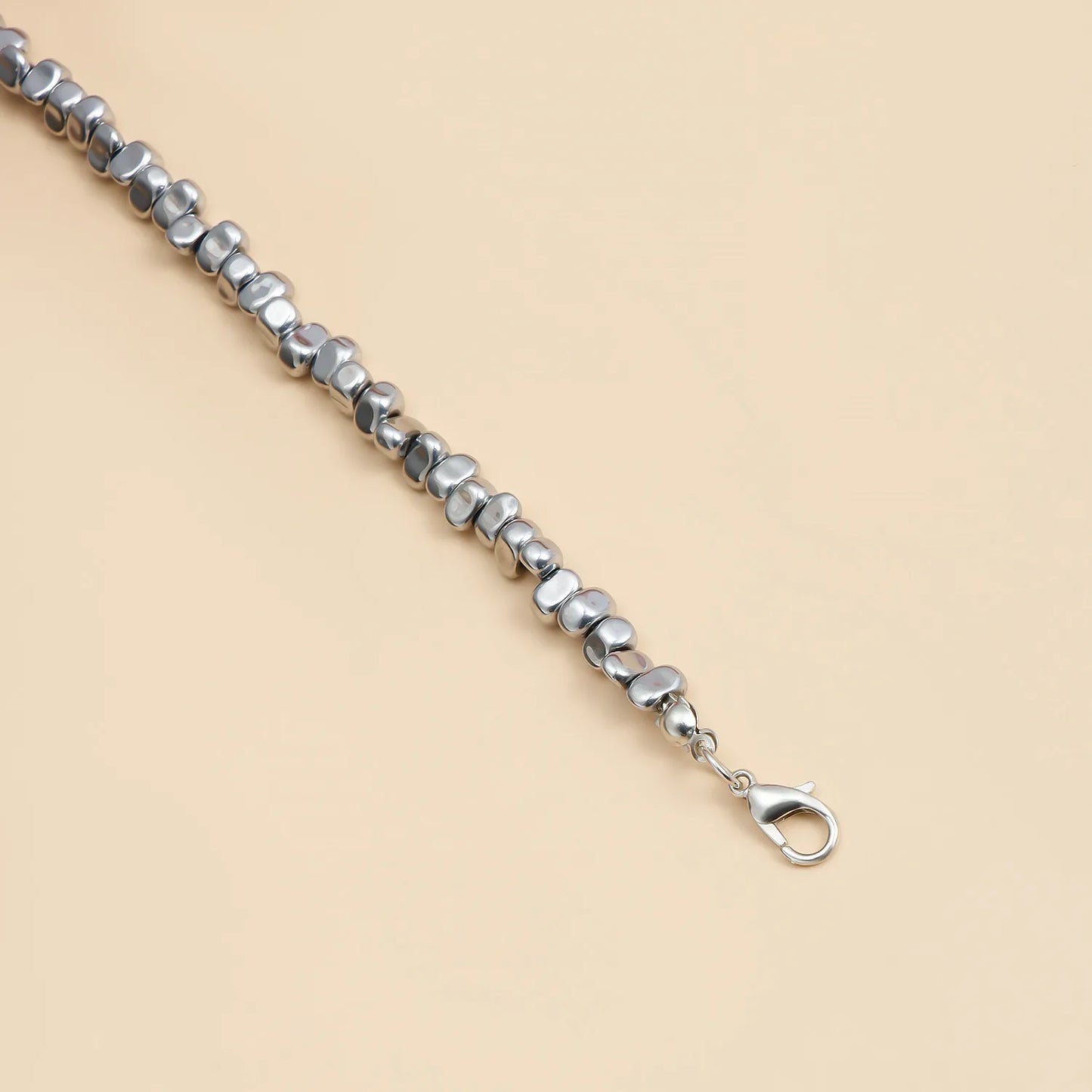 Y2K Irregular Stone Necklace For Women Beads Chain Heart Pendant Elegant Tassels Fashion Women's Jewelry Gift