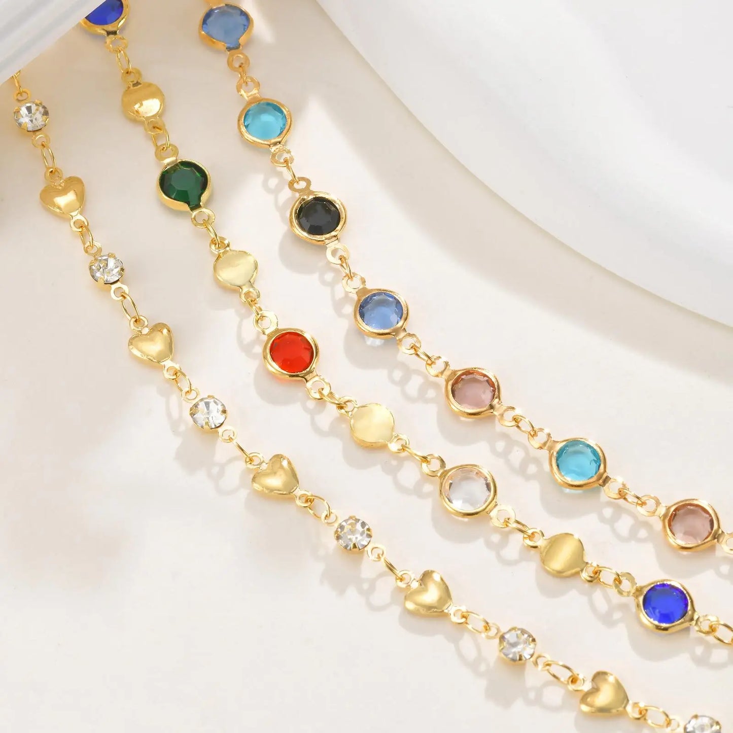 Long Y Shape Necklace, Multicolor Stone Beaded Chain Y2K Necklace for Women, Handmade Boho Summer Jewelry