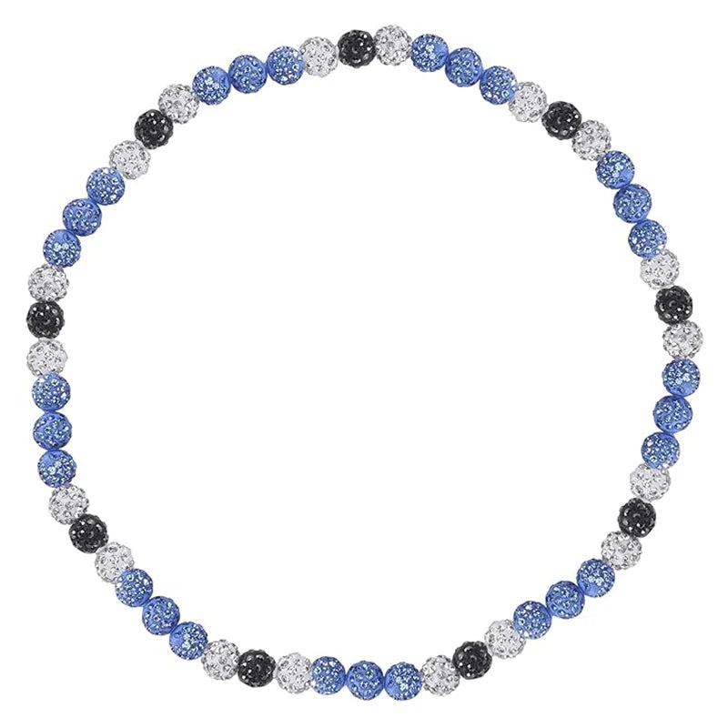 Baseball Necklace for Men Bling Baseball Necklace Rhinestone Ball Beaded Necklace baseball Players Lovers Inspired Jewelry