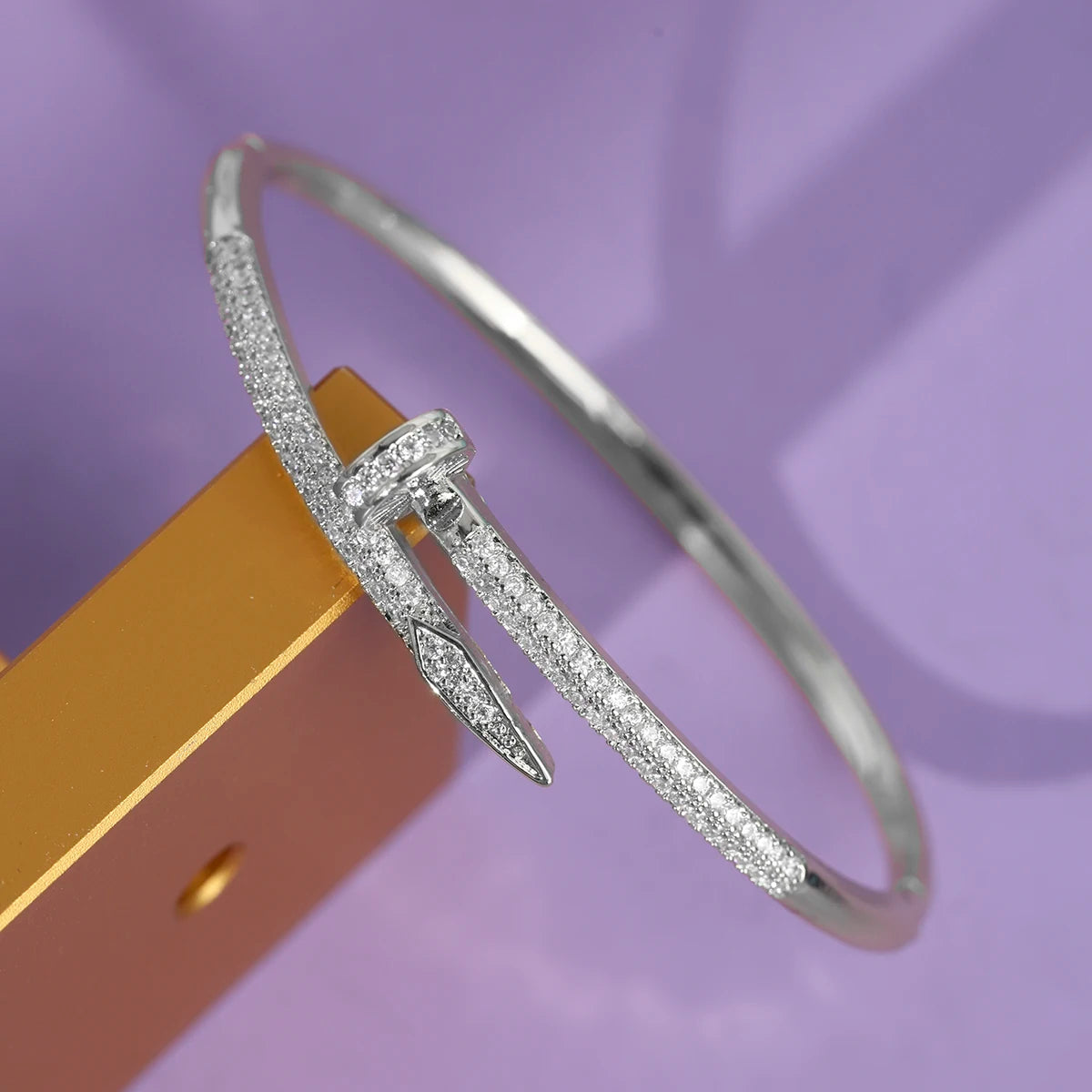 QYY Newest Copper with Zirconia Women's Bracelet Europe and United Daily Opening Bangles Holiday Show Jewelry Accessories