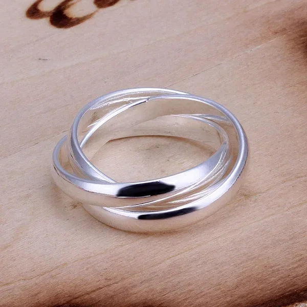 Silver color Rings Free Shipping for Women Lady Wedding Beautiful Charm Fashion Women Jewelry Cute Lover Gift