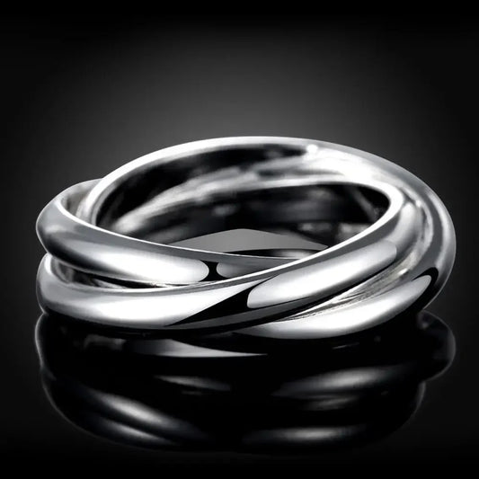 Silver color Rings Free Shipping for Women Lady Wedding Beautiful Charm Fashion Women Jewelry Cute Lover Gift
