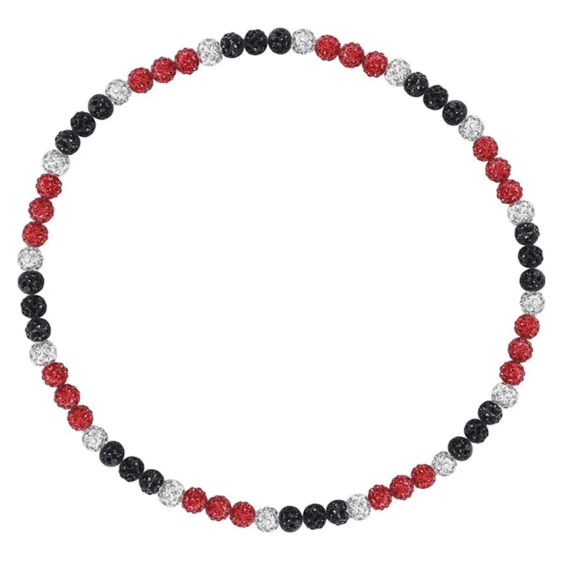 Baseball Necklace for Men Bling Baseball Necklace Rhinestone Ball Beaded Necklace baseball Players Lovers Inspired Jewelry