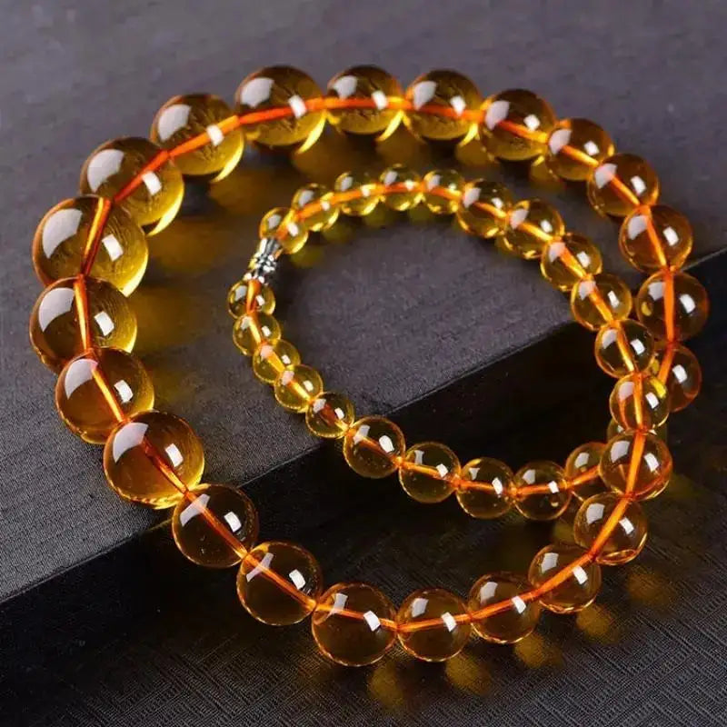 The New Amber Necklace Is The Same for Men and Women, Simple and Fashionable, and Versatile.