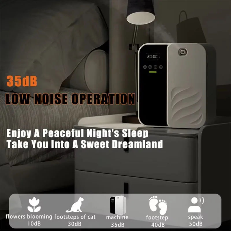 Aroma Diffuser 1000m³ Electric Scent Machine Smell Perfume Essential Oils Air Freshener 500ML Capacity Waterless Diffuser