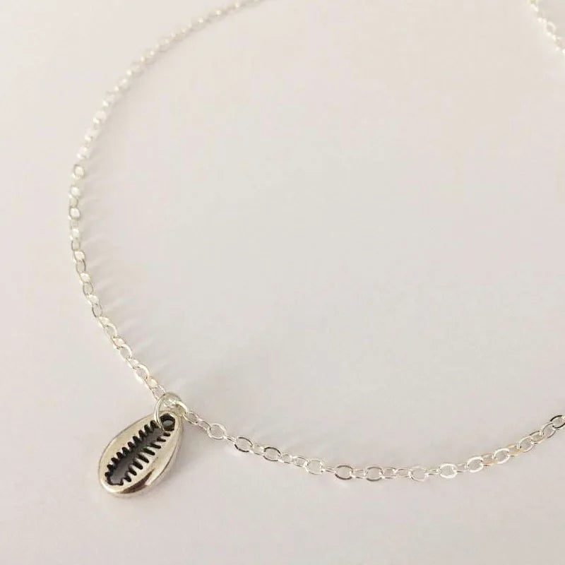 Women Necklace Boho Beach Sea Shell Cowrie Pendant Gold/Silver Plated Chain Necklace Fashion Jewelry Best Gifts