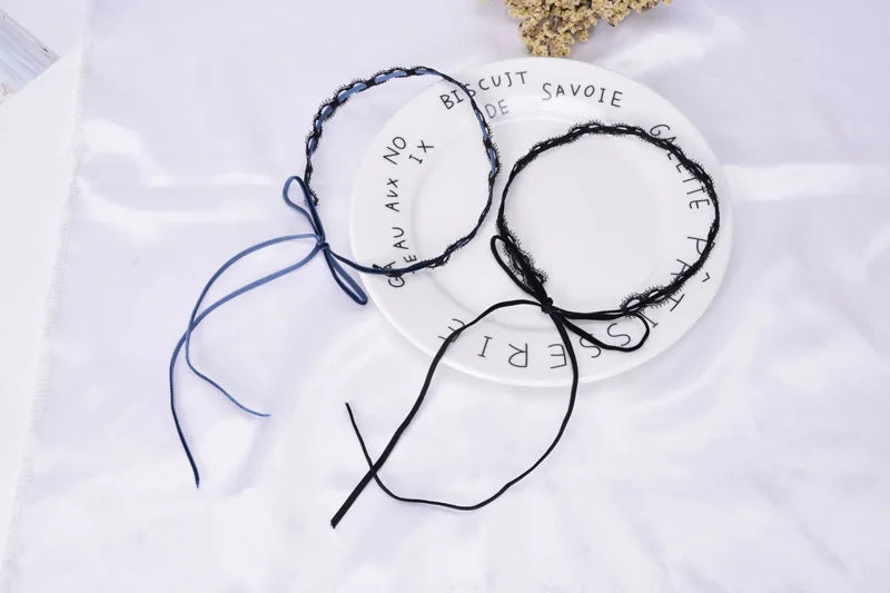 Necklace for Women Short Clavicle Lace Sexy Hearts Pearl Leaf Bow Butterfly Star Choker Lady Party Jewelry Girl Gift