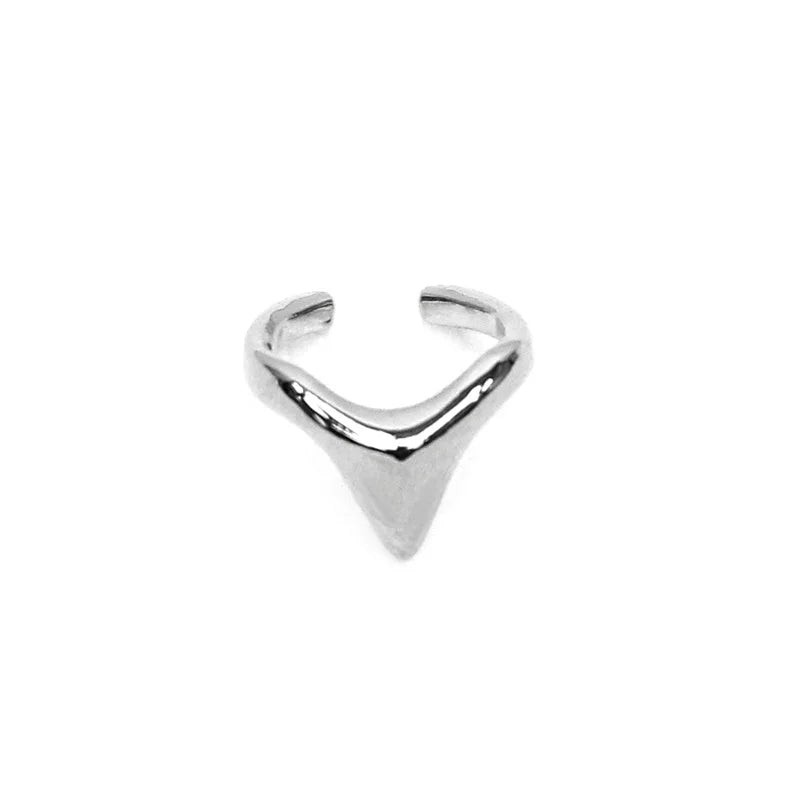4 Pcs Y2k Metal Index Finger Rings Punk Hiphop Gothic Geometric Buckle Joint Tail Ring For Women Men Jewelry Gift