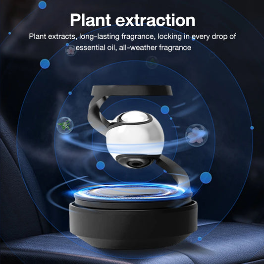 Solar Car Air Freshener Aromatherapy Diffuser Automatic Rotation Fragrance Perfume Remove Odor Interior Accessories