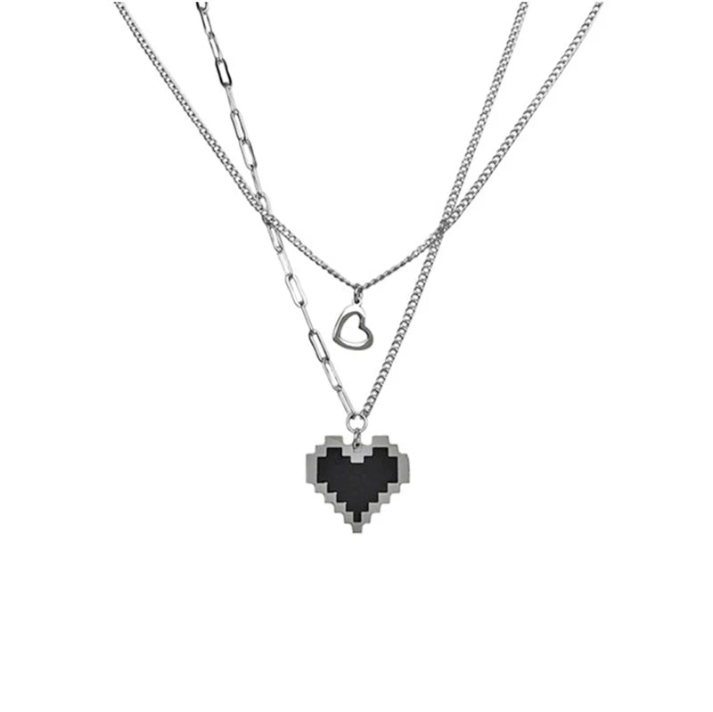 Necklace For Women Cute Simple Girls Animal Cat Sweet Heart Butterfly Pearl Embroidery Flowers Fashion