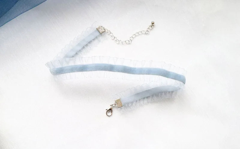 Necklace for Women Short Clavicle Lace Sexy Hearts Pearl Leaf Bow Butterfly Star Choker Lady Party Jewelry Girl Gift