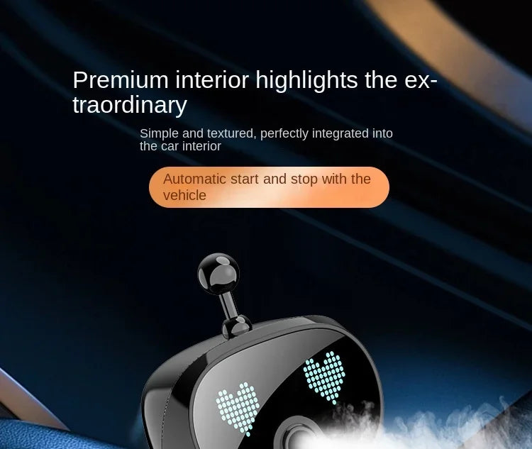 Advanced Robot Intelligent Aromatherapy Machine Automatic Spray Car Perfume Advanced Long-lasting Fragrance Car Air Freshener