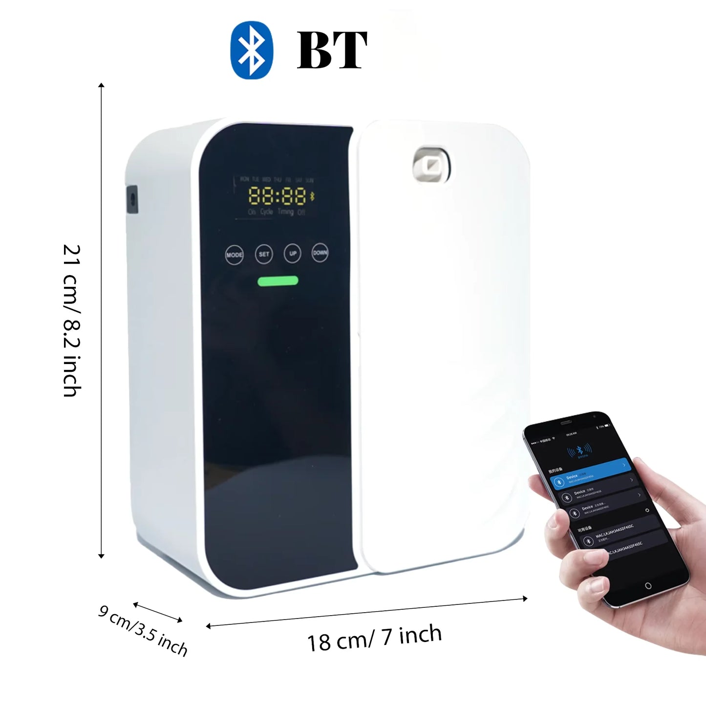 Aroma Diffuser 1000m³ Electric Scent Machine Smell Perfume Essential Oils Air Freshener 500ML Capacity Waterless Diffuser