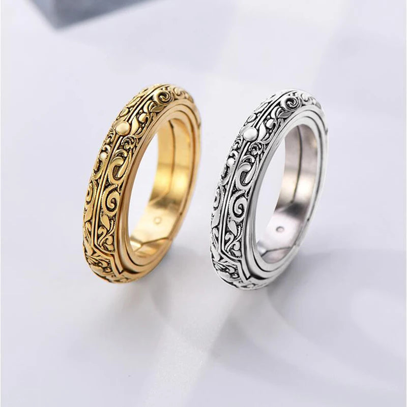 Astronomical B All Rings For Women Men Creative Complex Rotating Cosmic Finger Ring Jewelry 2023 Fashion Male Female Rings