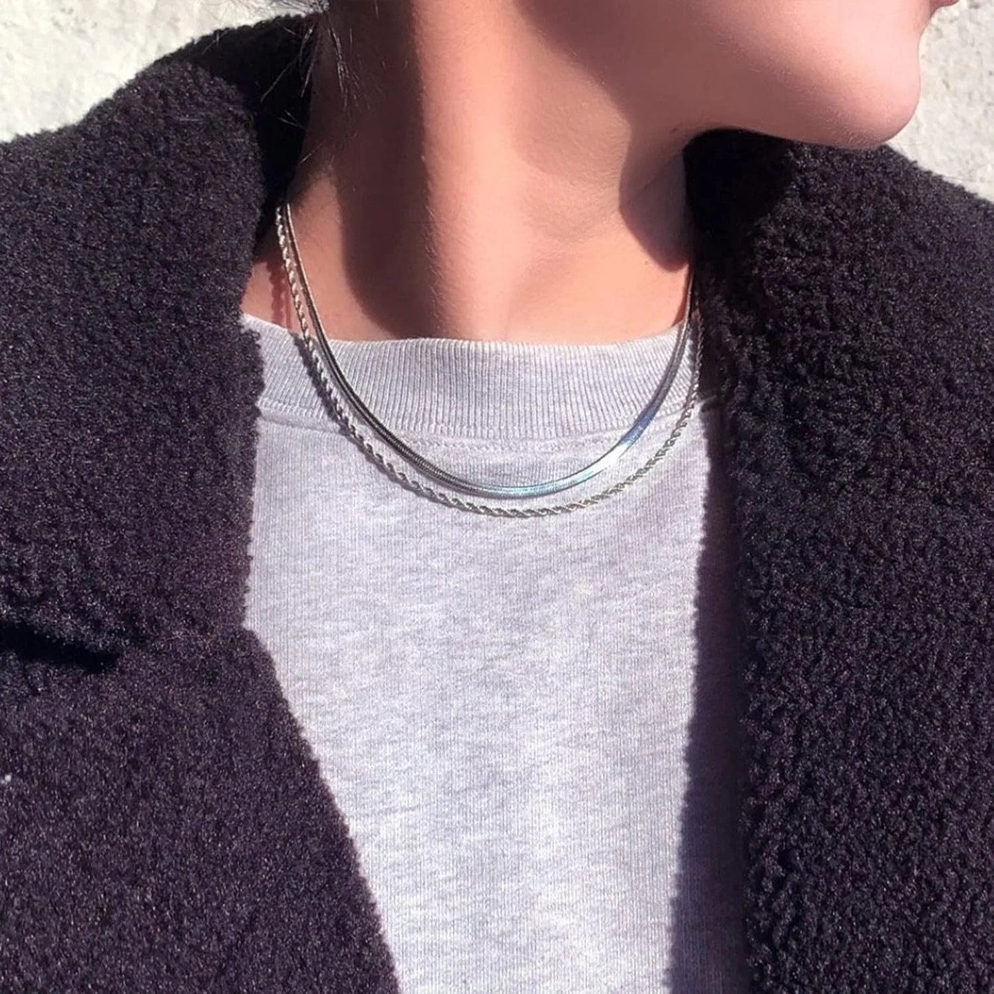 Necklace for Women Gold Necklace Silver Plated Necklace Gold Plated SnakeGold Chain Choker Necklaces Gold Jewelry Gift for Women