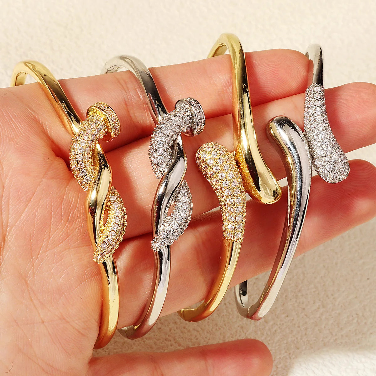 Trendy Miallo Stainless Steel Spike Bracelet Newest Studded Wrap Woman's Bracelet Brand Nail Bracelets Female As Gifts