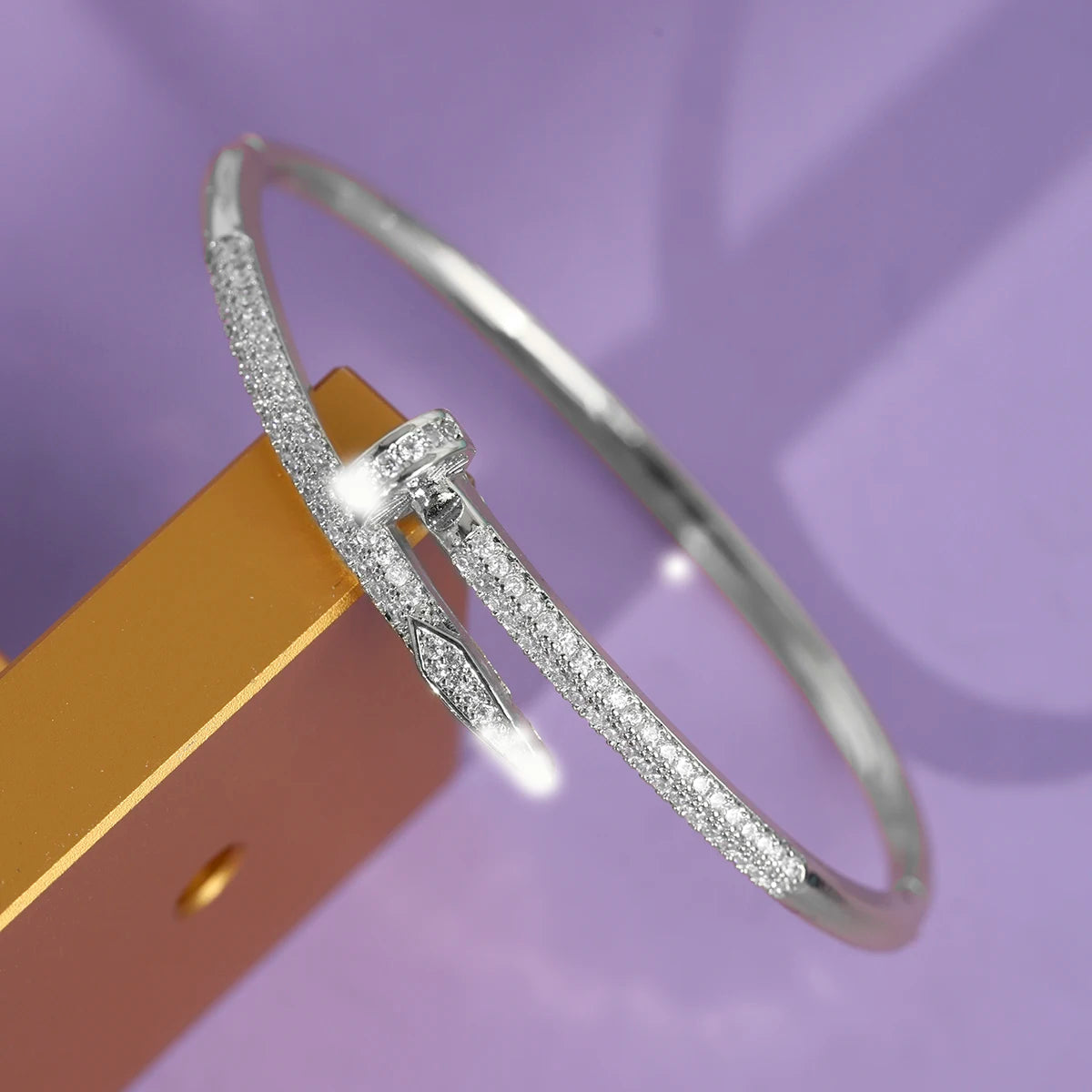 QYY Newest Copper with Zirconia Women's Bracelet Europe and United Daily Opening Bangles Holiday Show Jewelry Accessories