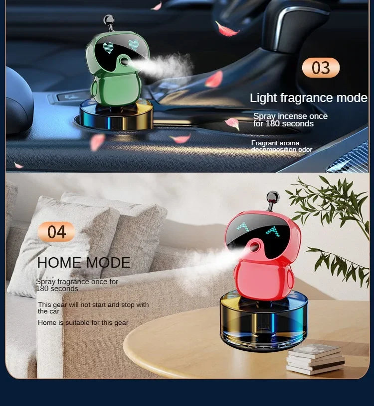 Auto Spray Aromatherapy Smart Multifunction Car Humidifier Diffuser Car Aromatherapy for Remove Odors Fragrance Machine for Home