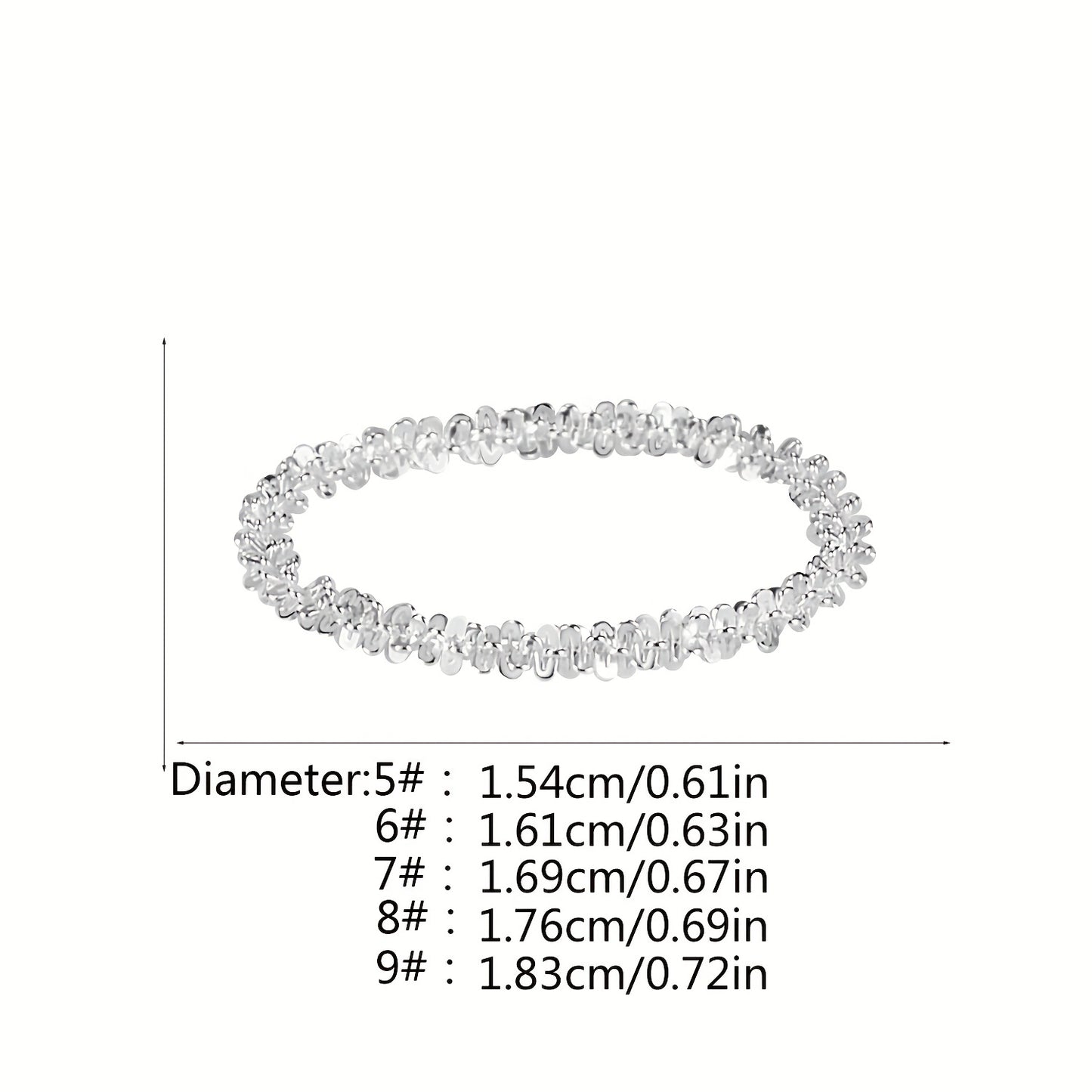 925 Sterling Silver Narrow Ring 18k Gold Plated Special Cutting Design Reflecting Sparkling Lights Match Daily Outfits Perfect Decor For Party (0.48g)